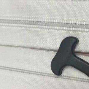 8# TPU white waterproof zipper